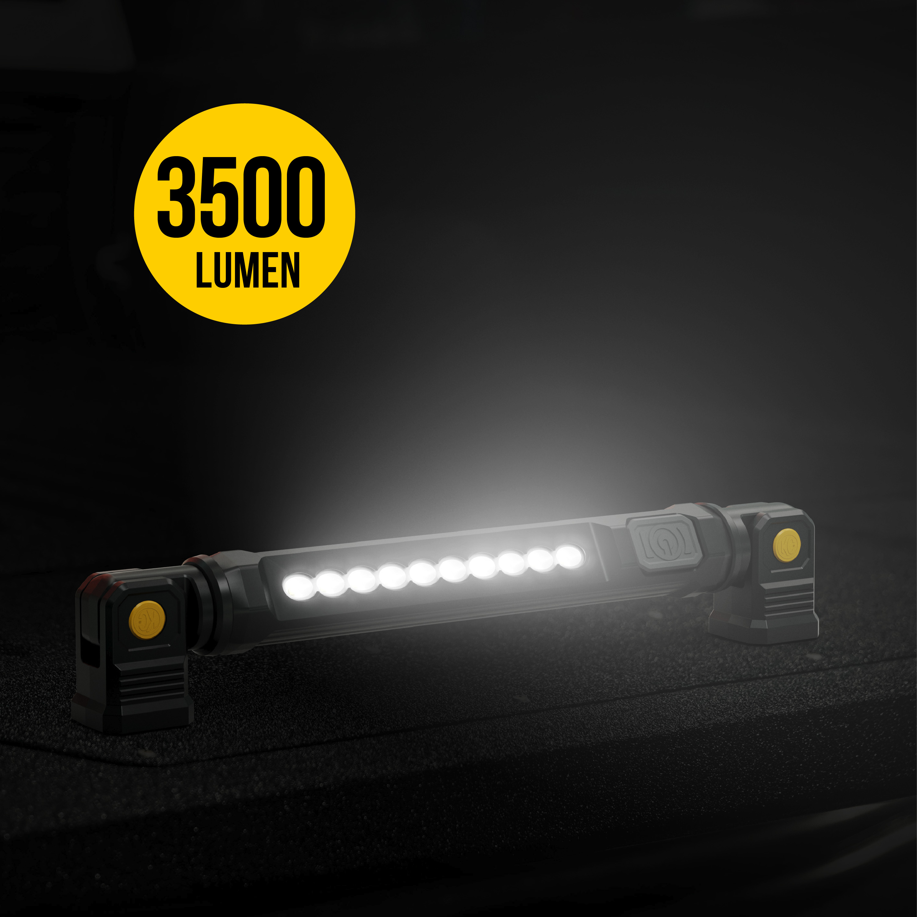 KC Underhood light / Illuminated product rendering. Work through Infinity X1.
