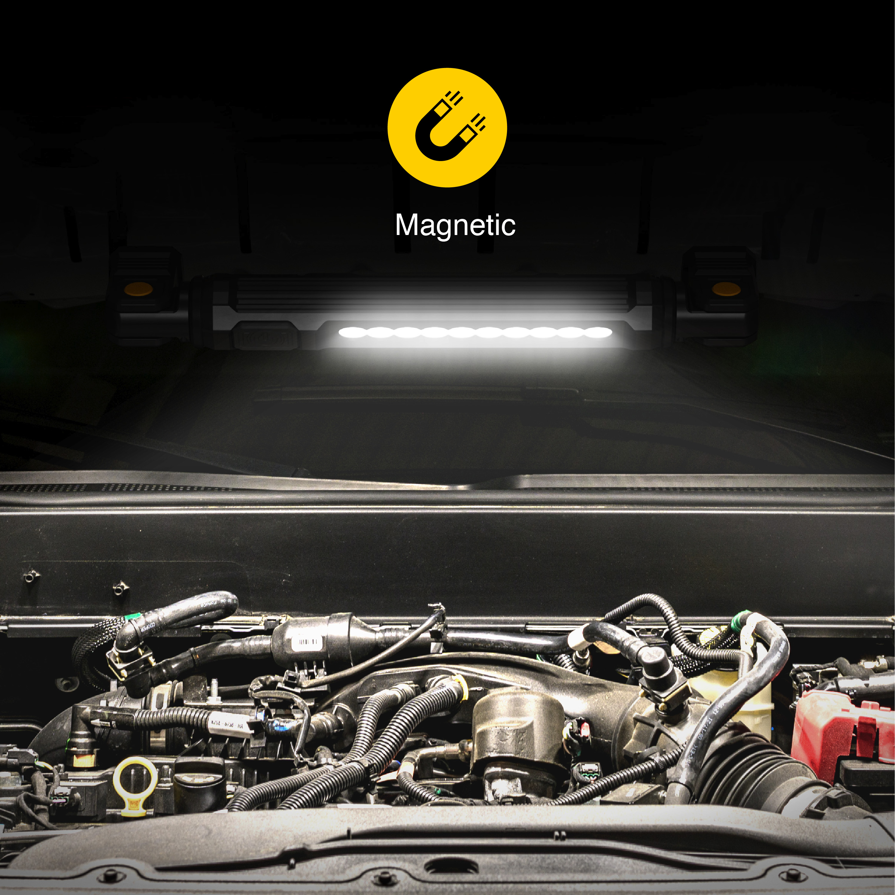 KC Underhood light / Automotive context. Work through Infinity X1.