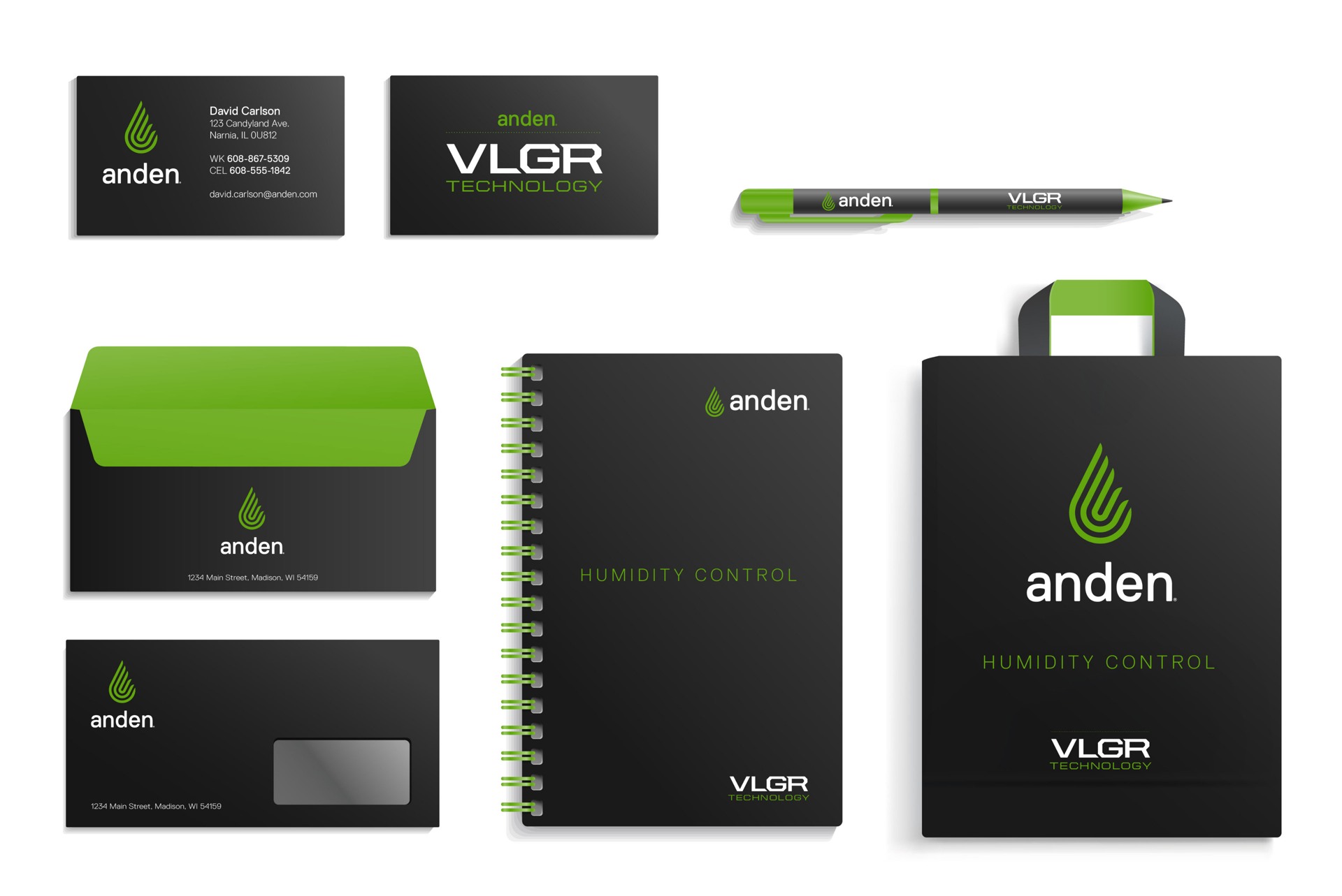 Brand applications / Stationery and promotional materials.