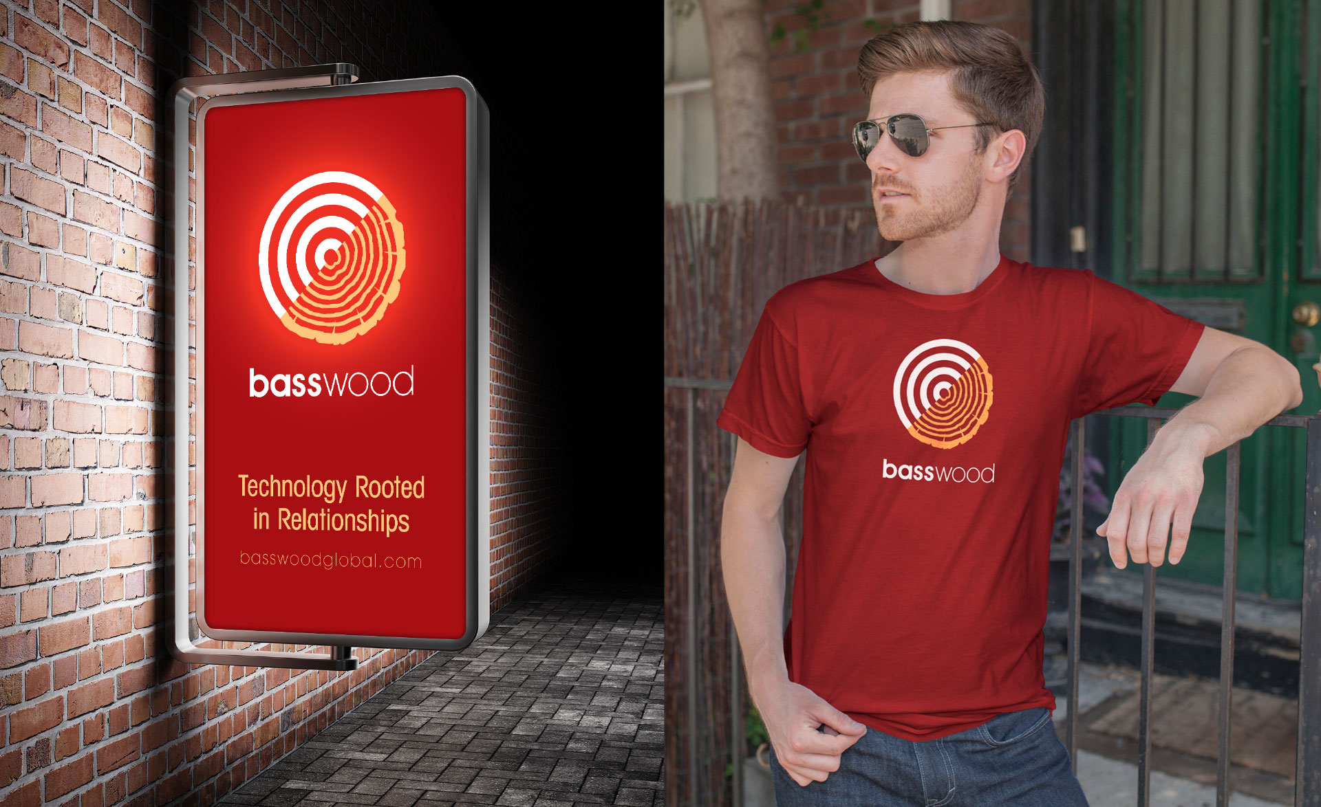 Signage and apparel / The identity in use.