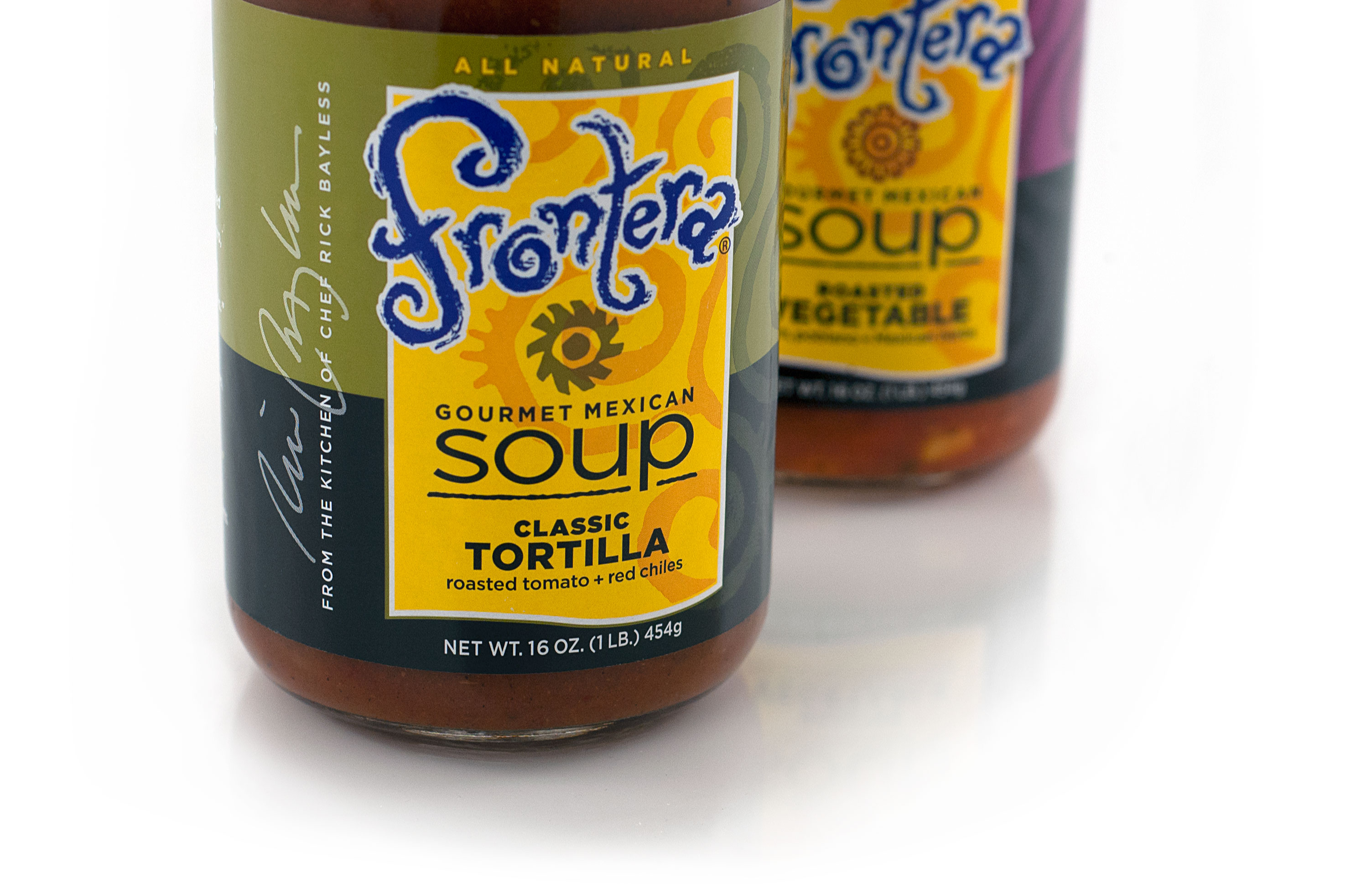 Classic Tortilla / Soup label detail.