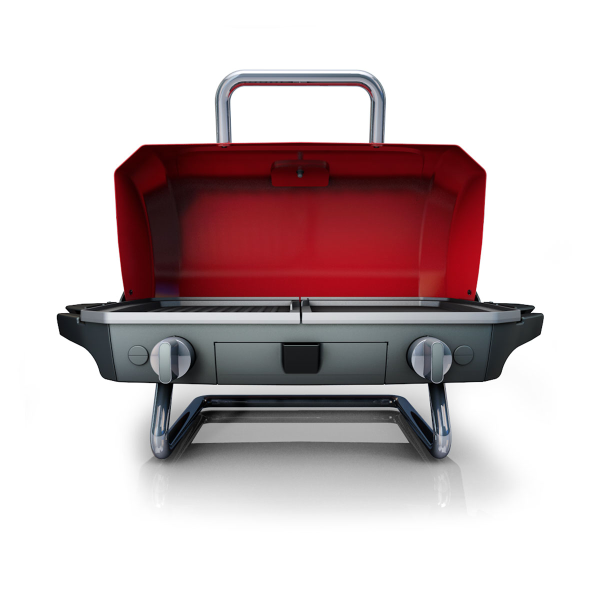 Indoor/outdoor grill / Front view.