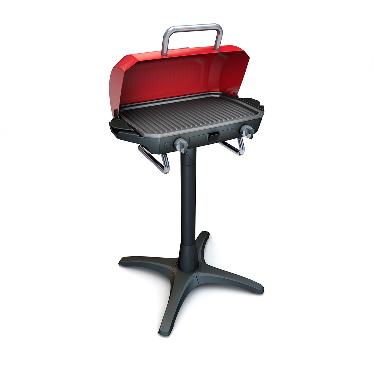 Indoor/outdoor grill / Open freestanding configuration.