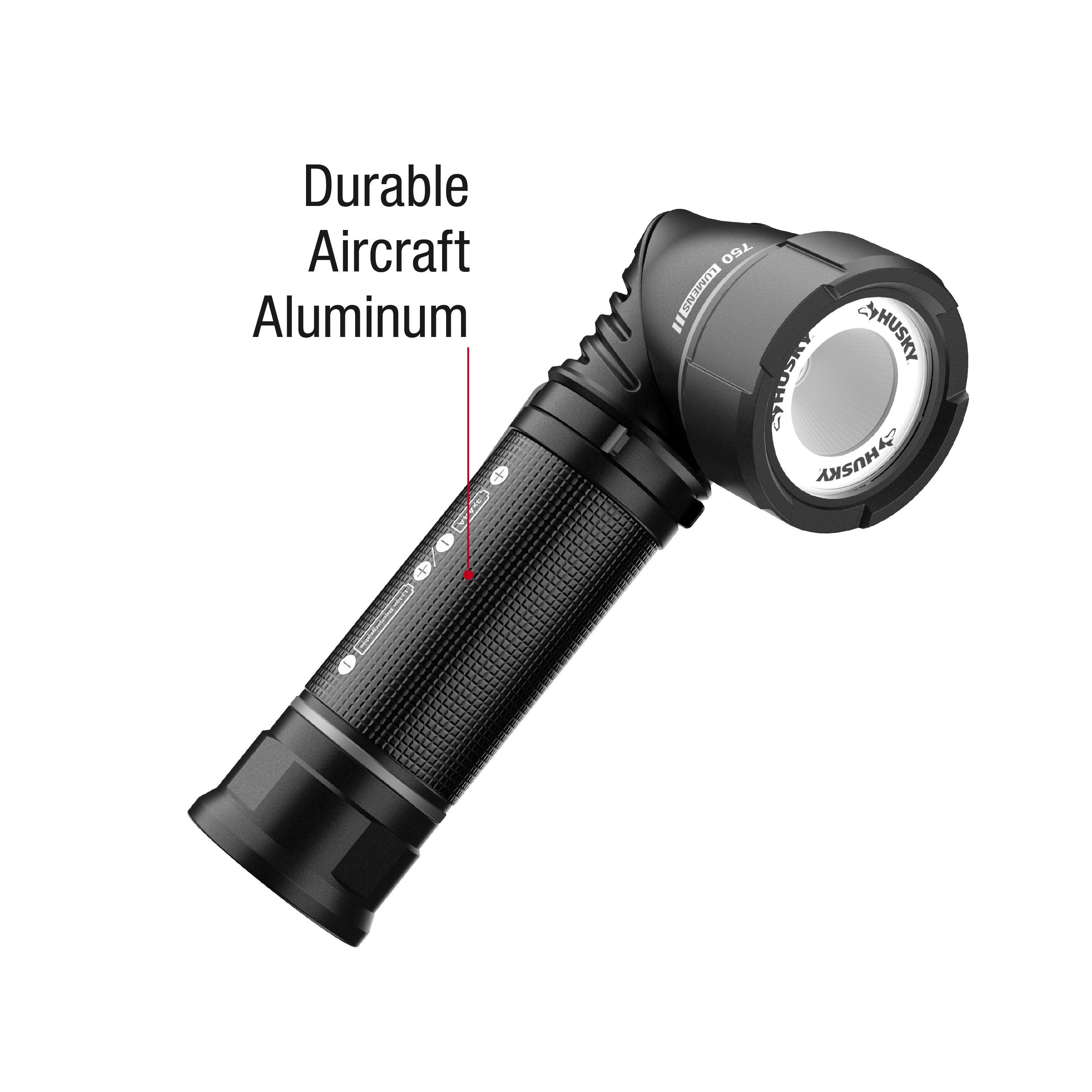 HUSKY Swivel flashlight / Product detail. Work through Infinity X1.