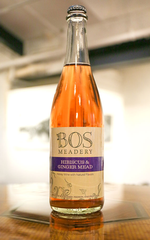 Hibiscus Ginger / Bottle label.