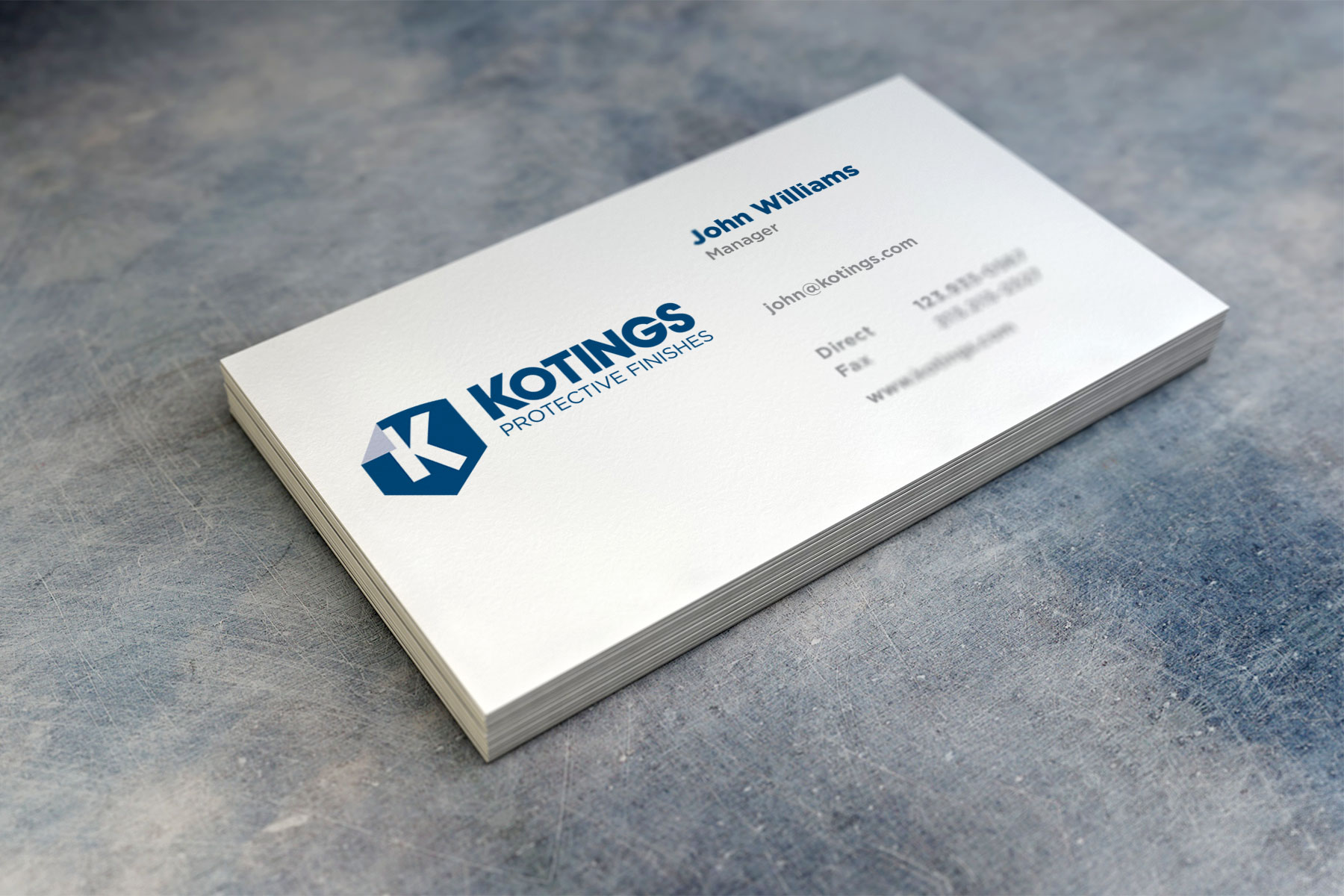 Business cards / Printed identity application.