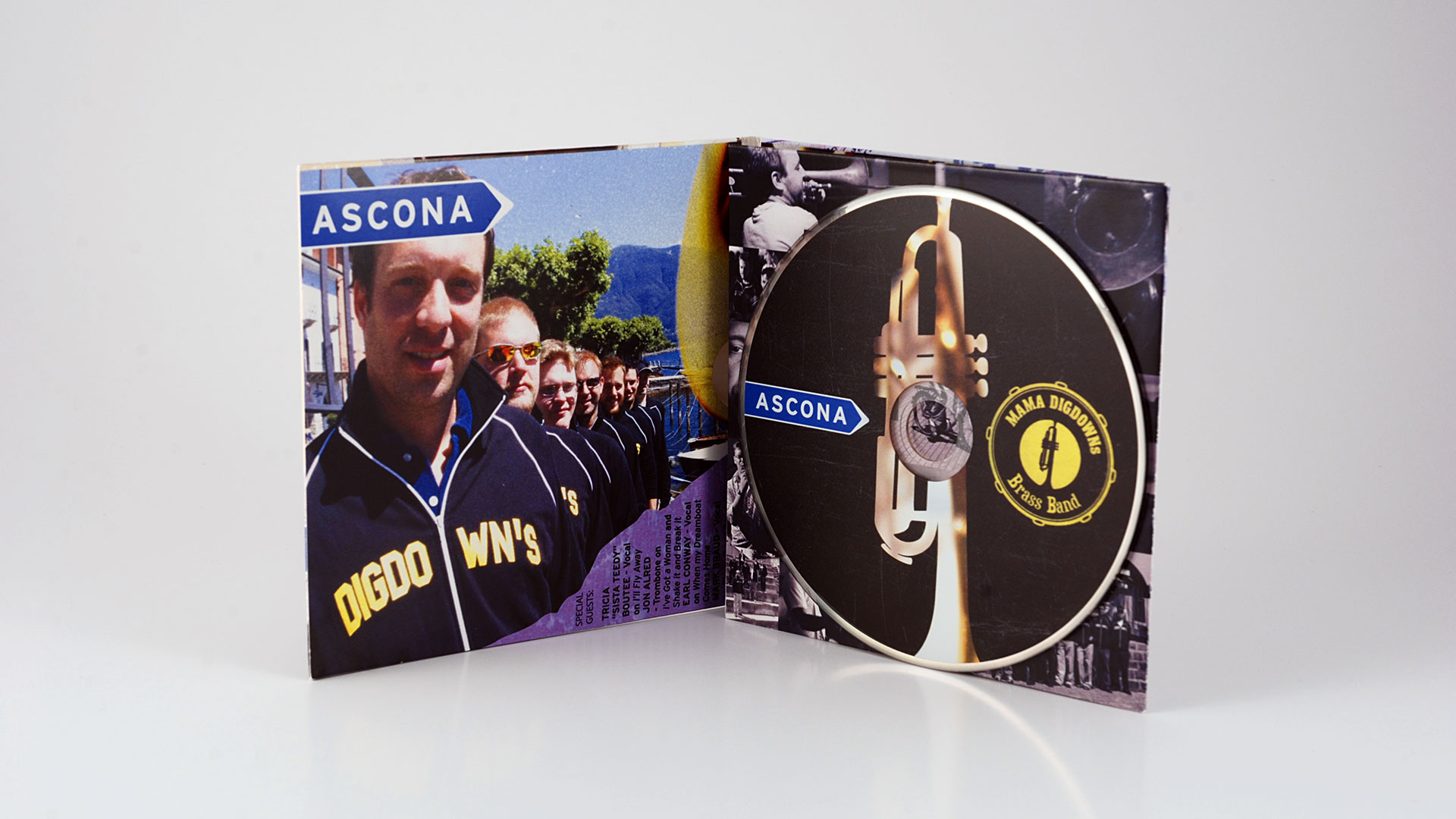 Mama Digdown’s Brass Band / Album artwork and packaging.