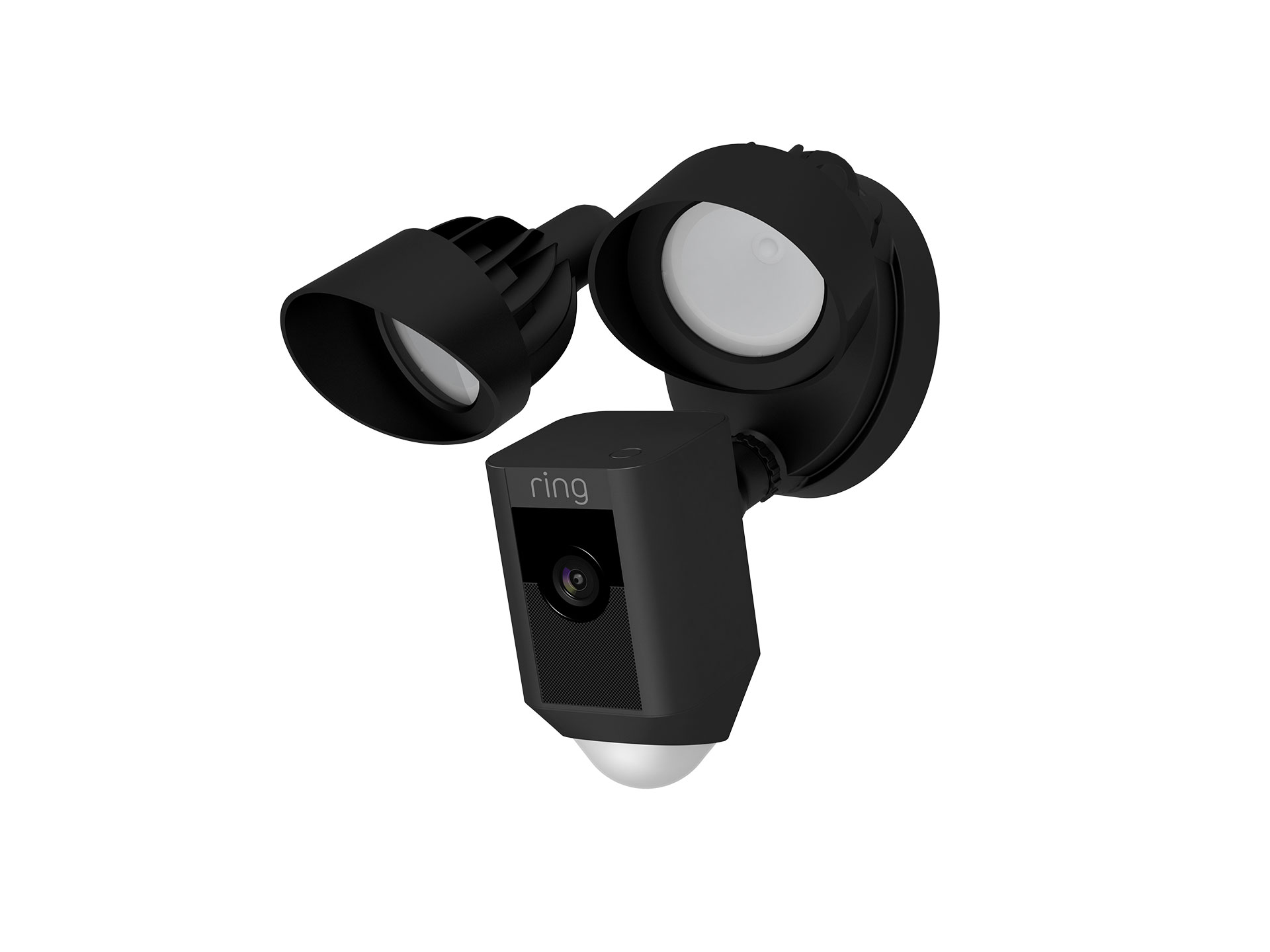 RING / Floodlight camera three-quarter rendering