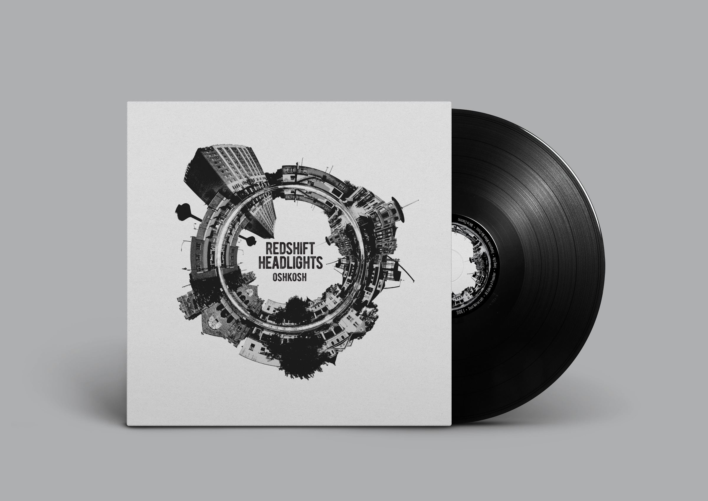 Redshift Headlights / Album cover and vinyl.