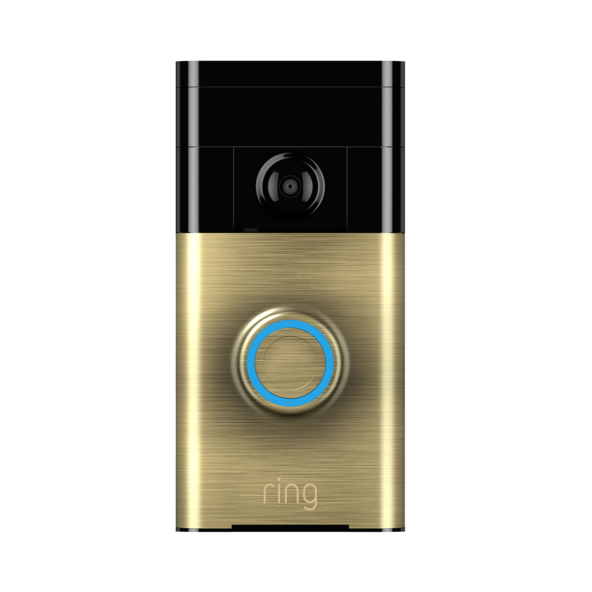 RING / Brushed gold doorbell finish