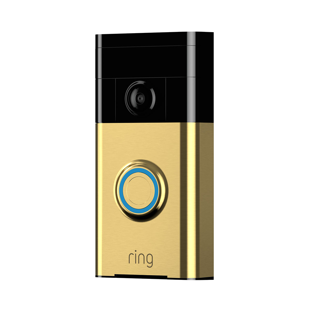 RING / Polished gold doorbell finish