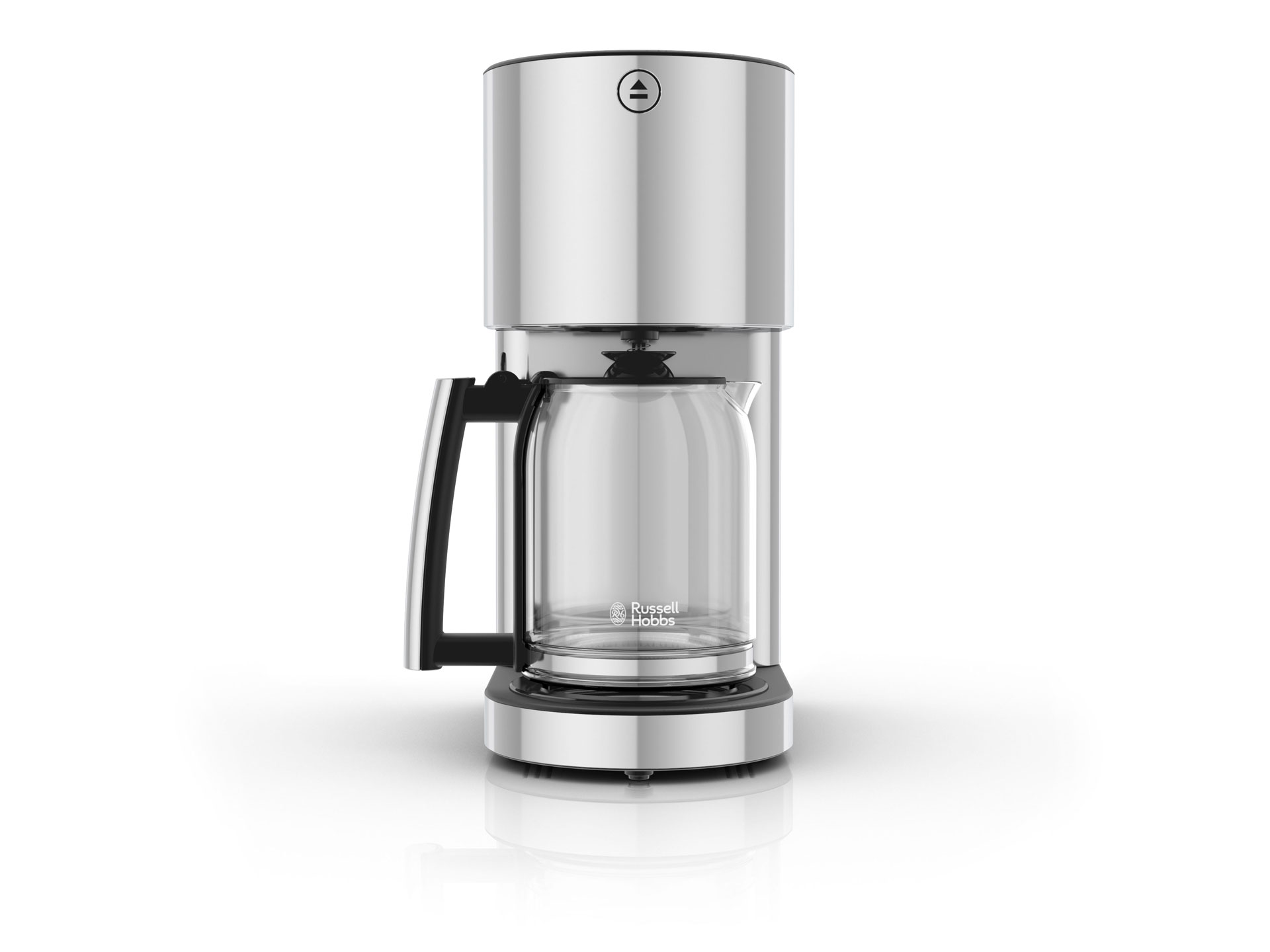 Russell Hobbs / Side view and glass carafe.