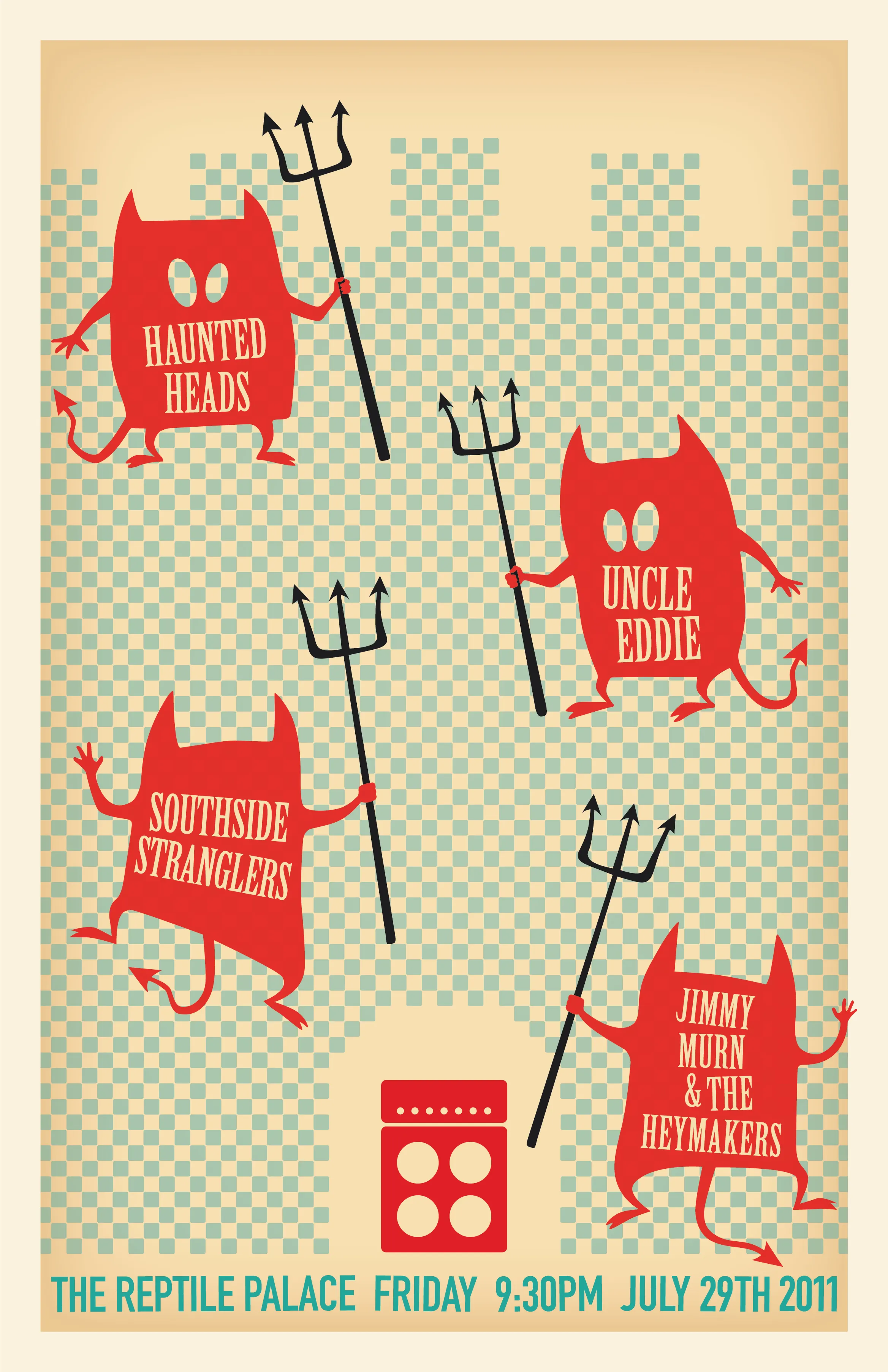 Southside Stranglers / Concert poster, July 29, 2011.