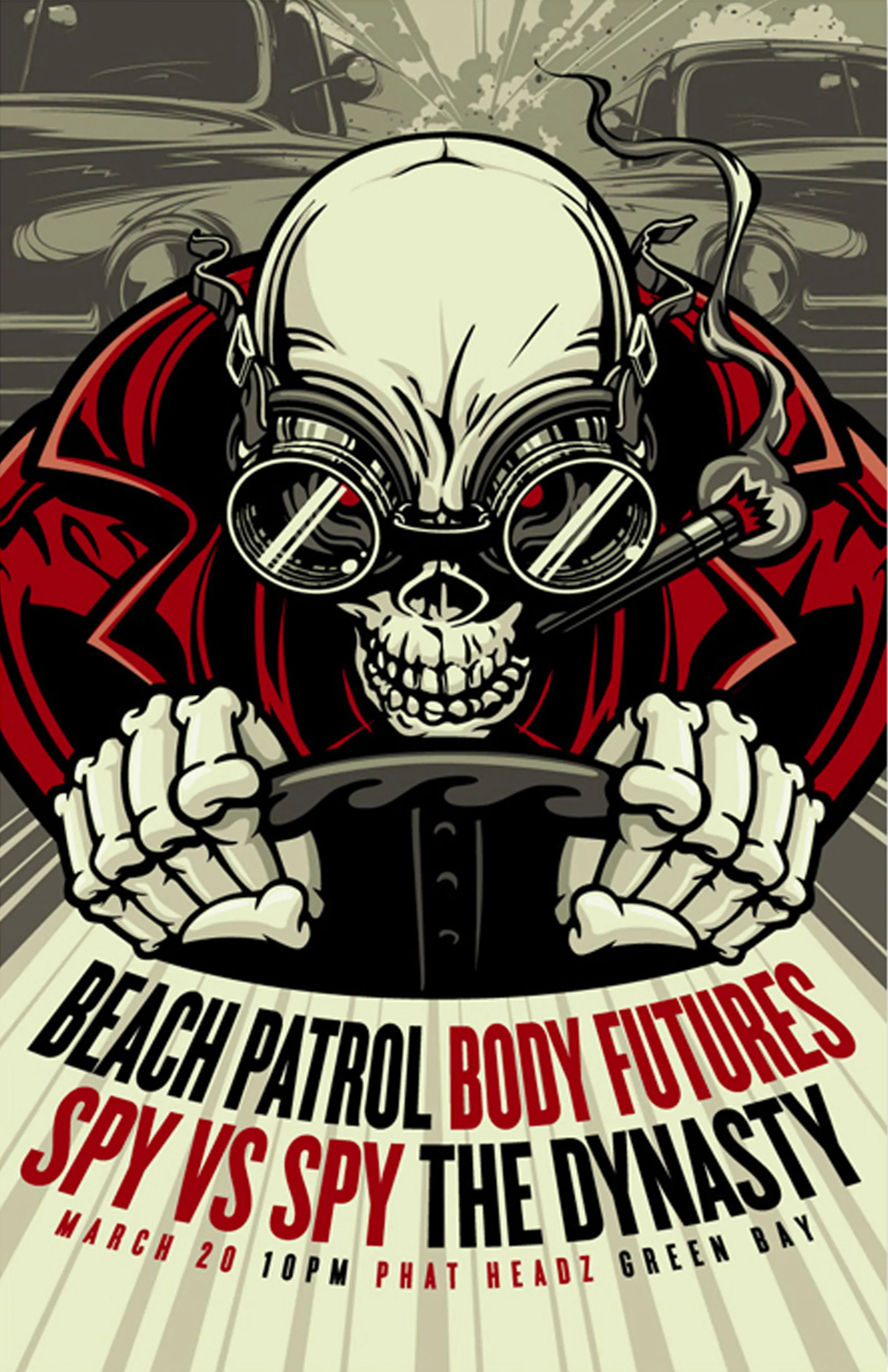 Spy vs Spy / Concert poster.
