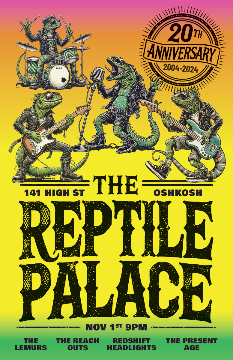 The Reptile Palace / 20th anniversary poster, variant 3.